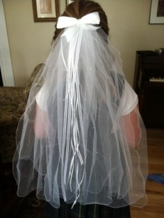 First Communion Veil Tutorial